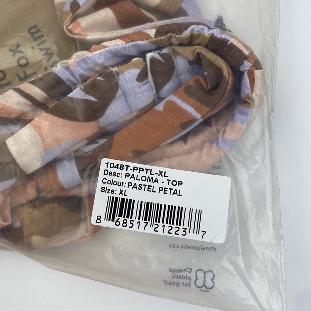 NWT Stone Fox Swim | Pastel Petal Paloma Top XL - Picture 4 of 10